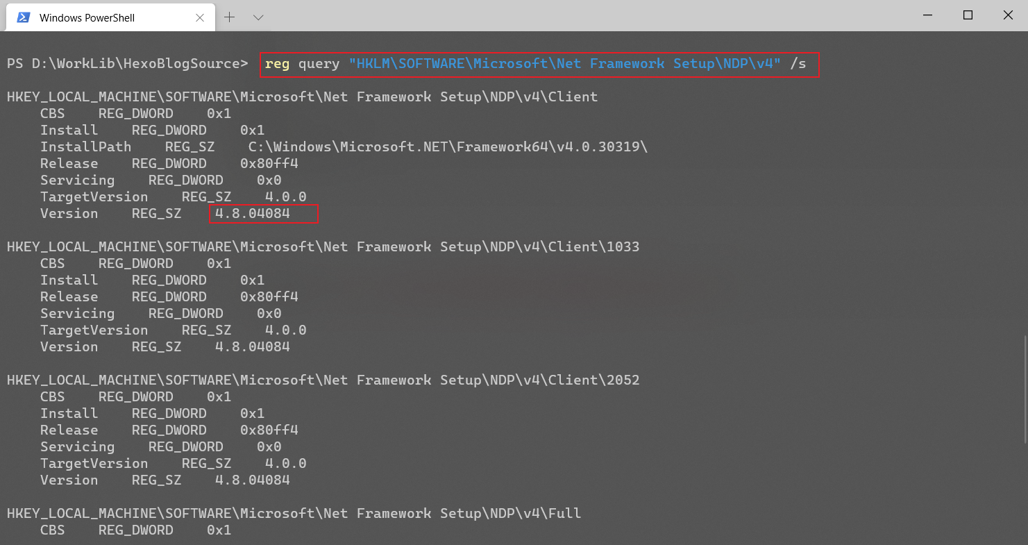 NetFramework-HowToCheckVersion