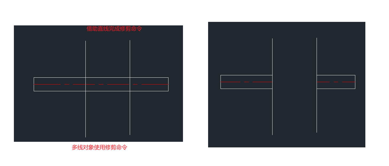 AutoCAD-Draw-MLine-Trim-Example