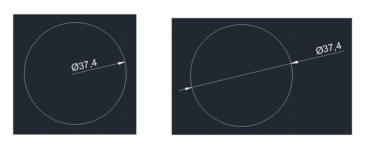 AutoCAD-Annotation-DiameterDimension
