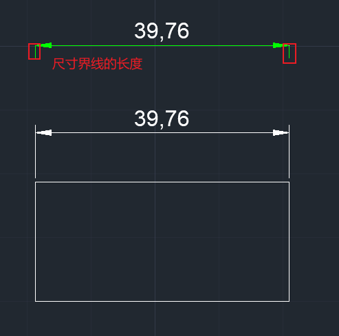 AutoCAD-AnnotationS-FixedLengthExtensionLines