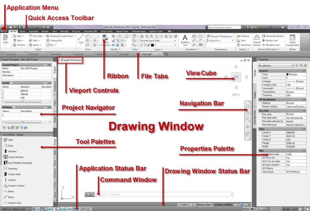 AutoCAD-Architecture-UserInterface-Tutorial-1080x735