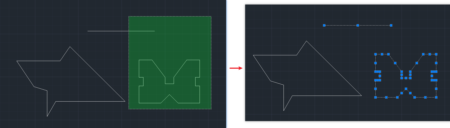 AutoCAD-SelectObject-DragFromRightToLeft